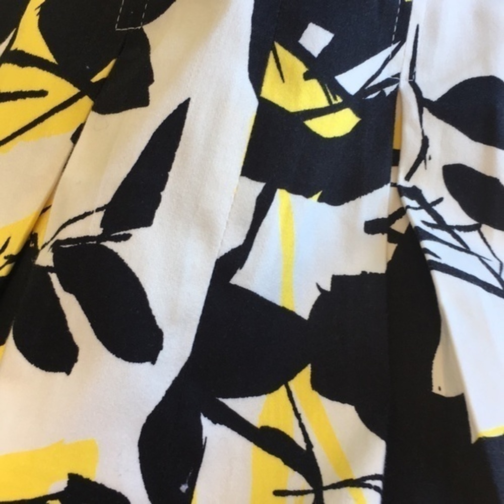 Helene Bergman black/yellow cotton skirt - Picture 4 of 8